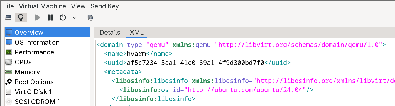 Add the custom namespace